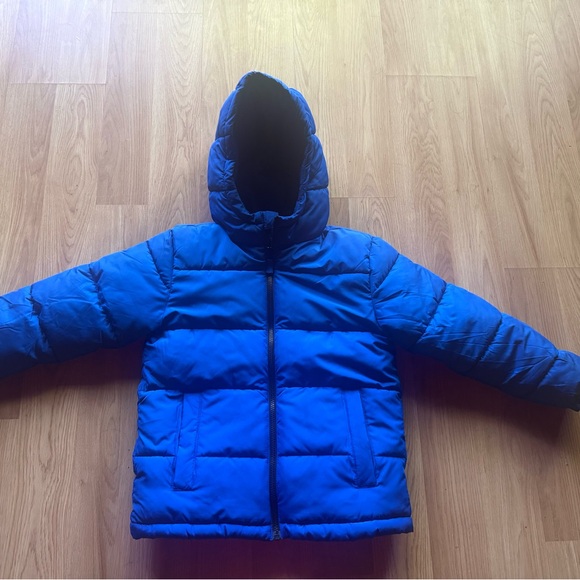 Boys size 8 M Swiss Tech Kids Blue Puffer Jacket coat warm cozy medium - Picture 1 of 11